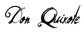 Don Quixote font